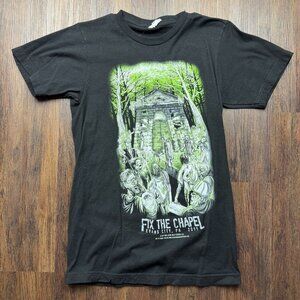 Tultex Fix The Chapel Evans City, PA 2011 The Living Dead Festival Small Shirt